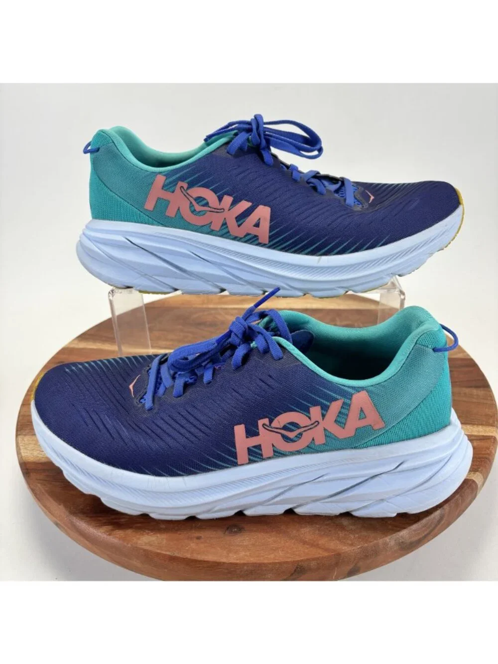 Hoka One One Rincon 3 Bellwether Blue Ceramic Women's Size 9.5 B Running Shoes - Picture 2 of 11